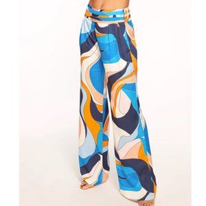 Ramy Brook Joss Wide Leg Pant / Color: Retro River